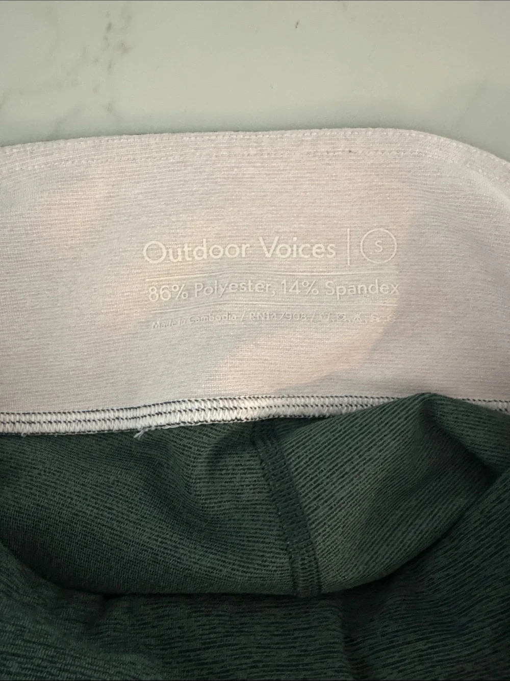 Outdoor Voices Tricolor 7/8 Leggings | Size Small - Picture 4 of 4